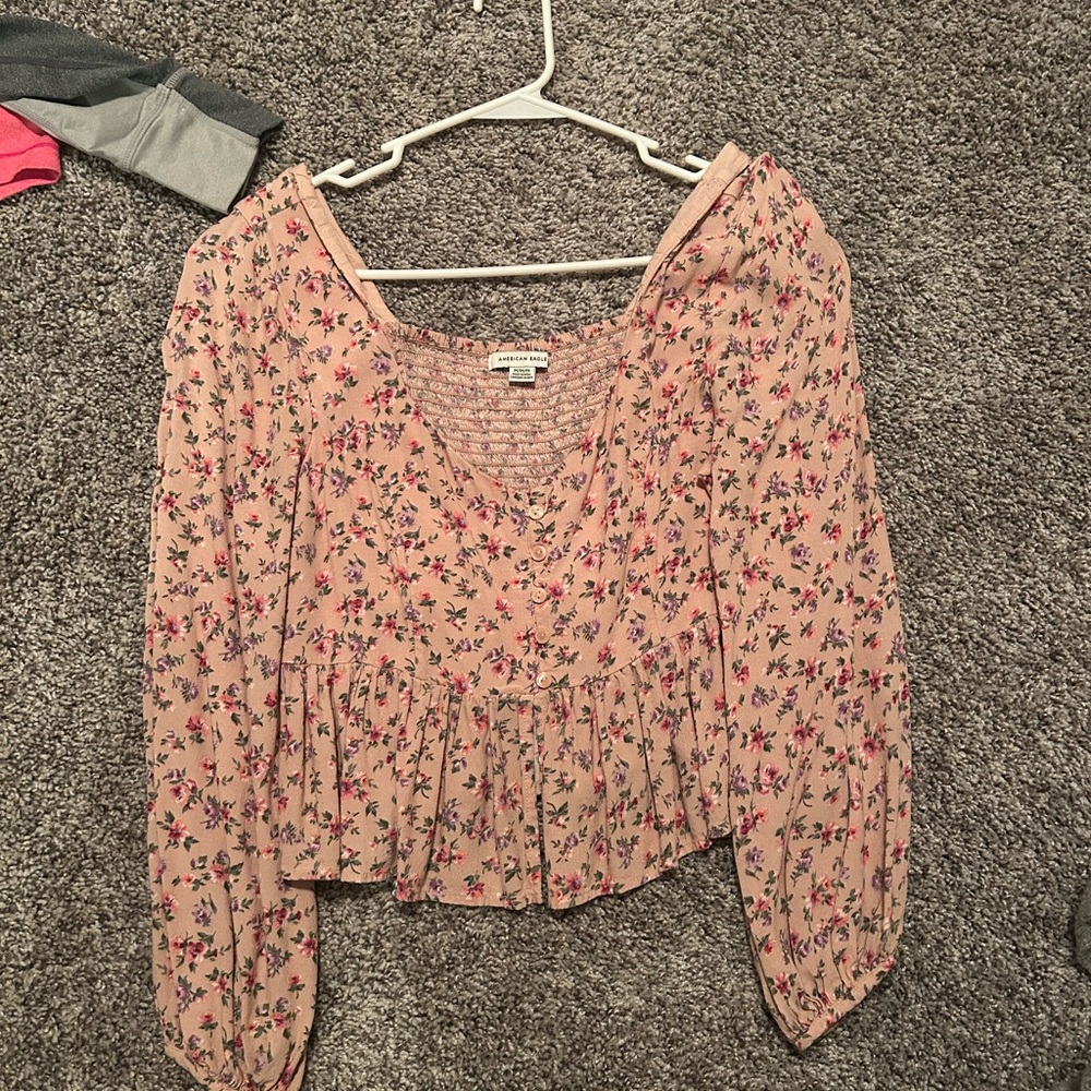 Floral Pink Blouse